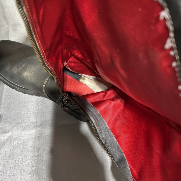 Women’s Timberland Boots Size US size 8 Knee High Ring Details Leather Gold - Picture 15 of 16